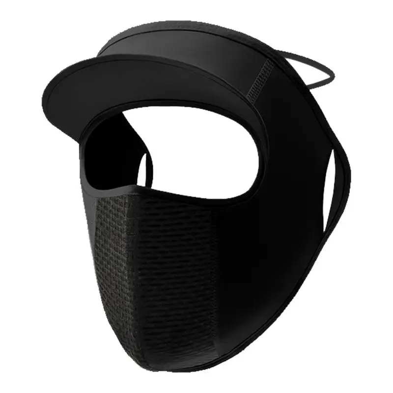 Face Cover For Sun Protection Sun Protection Face Cloth Breathable With Ear Loop And Brim Anti-UV Summer Shopping Head Cover