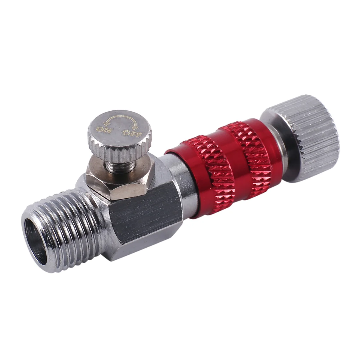 Airbrush Quick Release Air Control Fitting Adapter 1/8 Inch Threaded Hose Connection Adjustment Valve Tool