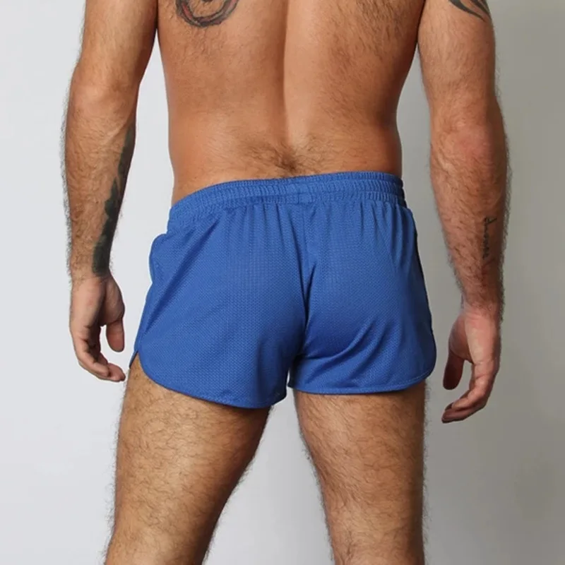 Summer Men\'s Sports Shorts Fashion Printed Mesh Quick Dry Outdoor Fitness GYM Squat Training Three-Point Basketball Shorts