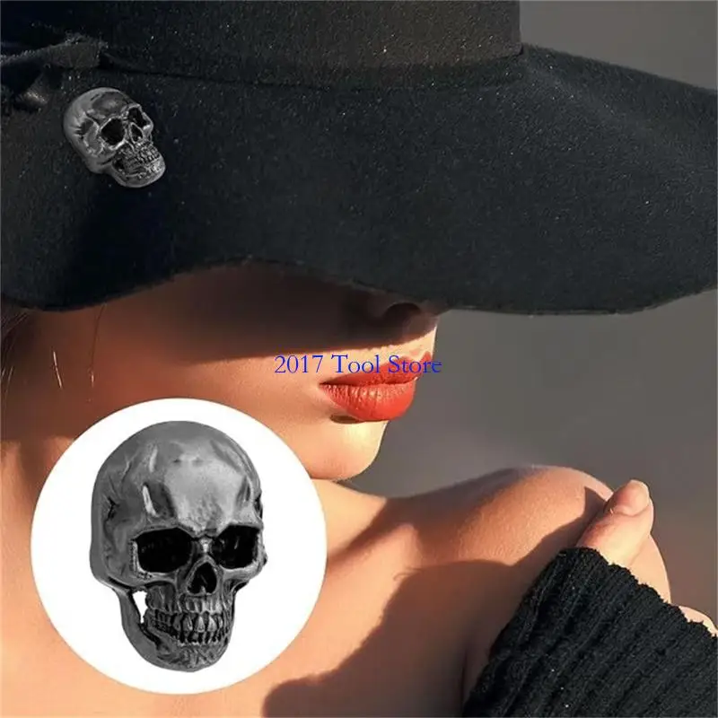 K92A Skull Rivets Studs with Drilling Tool Skeleton Pins Skull Head Button Screws