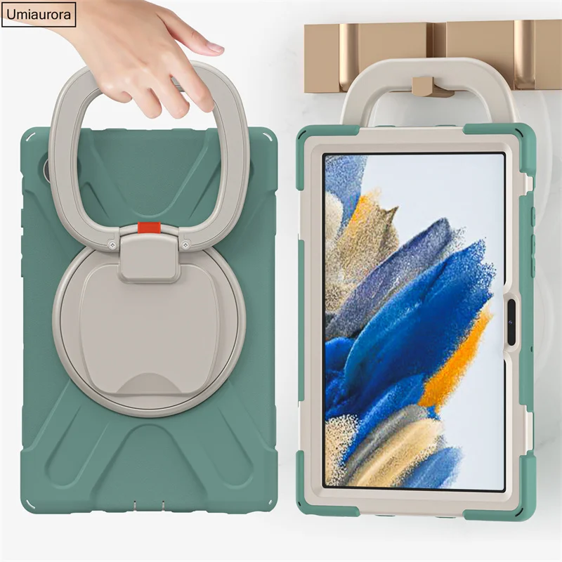 Capa de mão para tablet infantil, suporte para Samsung Tab A8, A9, SM-X200, SM-X110, A7 Lite, T220, S7, S8, S9, FE Plus, SM-X610, X810