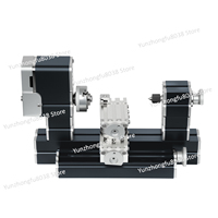 High Power 60W Powerful Mini Metal DIY Rotating Lathe Machine Tools with Base 12000 rpm for Wood Soft Metals Plexiglass Plastic