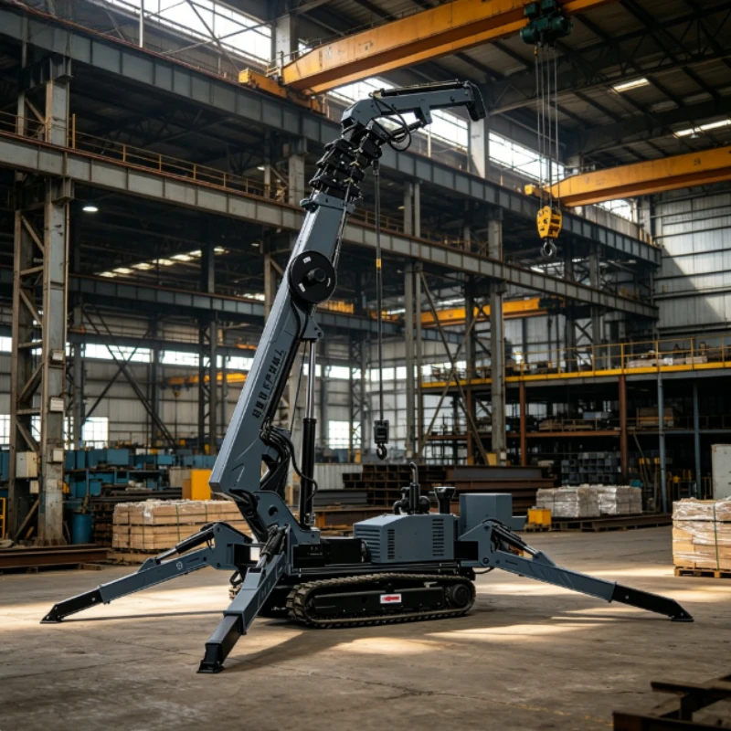 Customized Hydraulic Spider Crane Power Diesel Remote Control Elevator Electric Spider Crane Crawler Spider 3 Tons