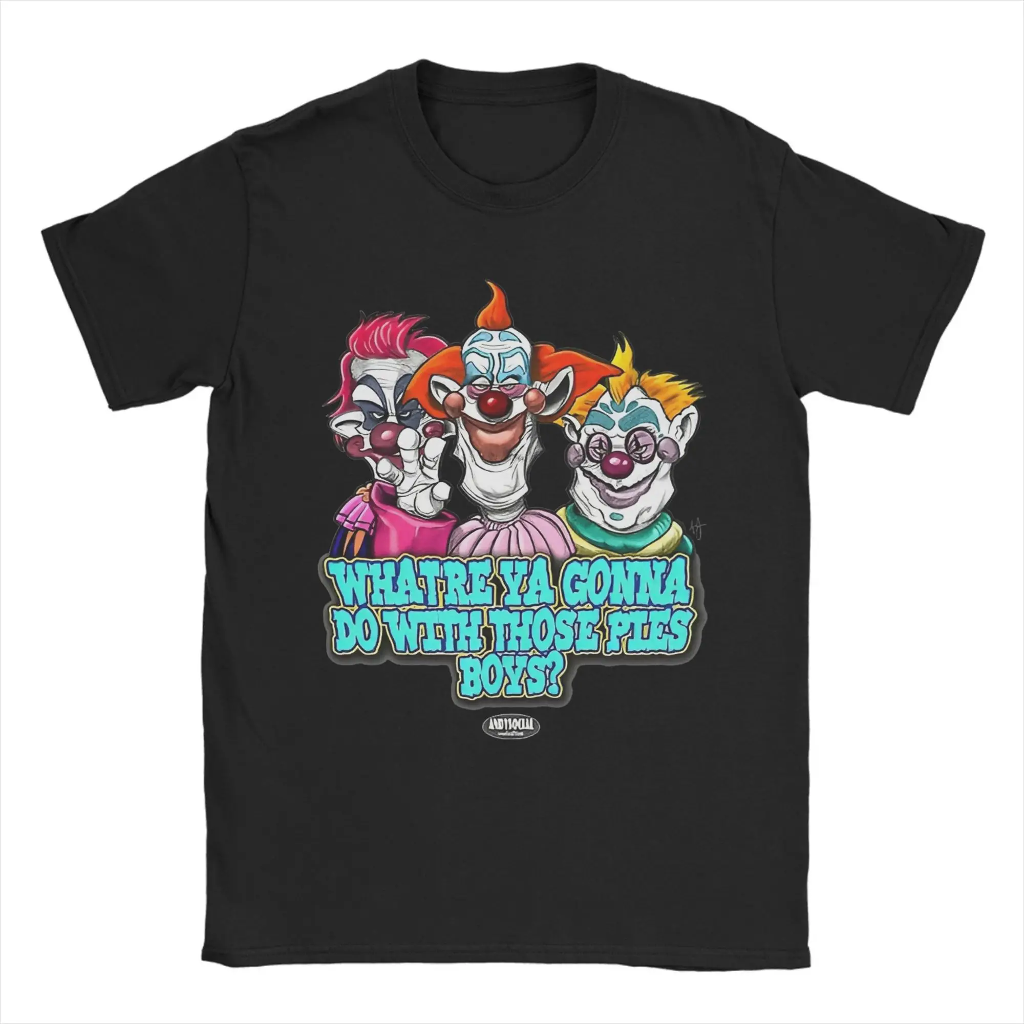 

Футболка Killer Klowns from Space, мужские забавные хлопковые футболки с круглым вырезом, футболки с короткими рукавами, подарок на день рождения, одежда