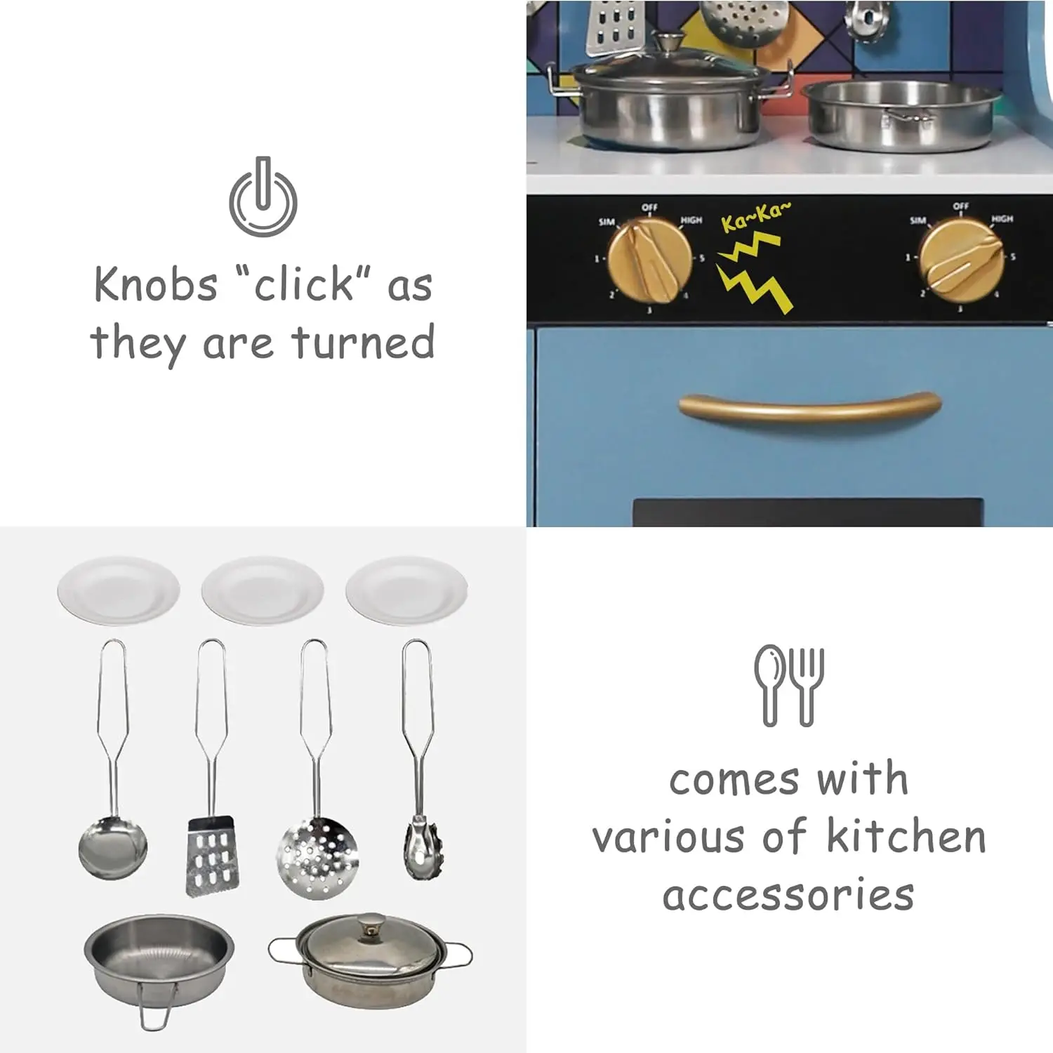 Drewniany zestaw zabawek kuchennych do zabawy ze światłem, zabawka do udawania zestaw kuchenny dla dzieci, zlew i zabawka z kuchenką mikrofalową, maluch Coo