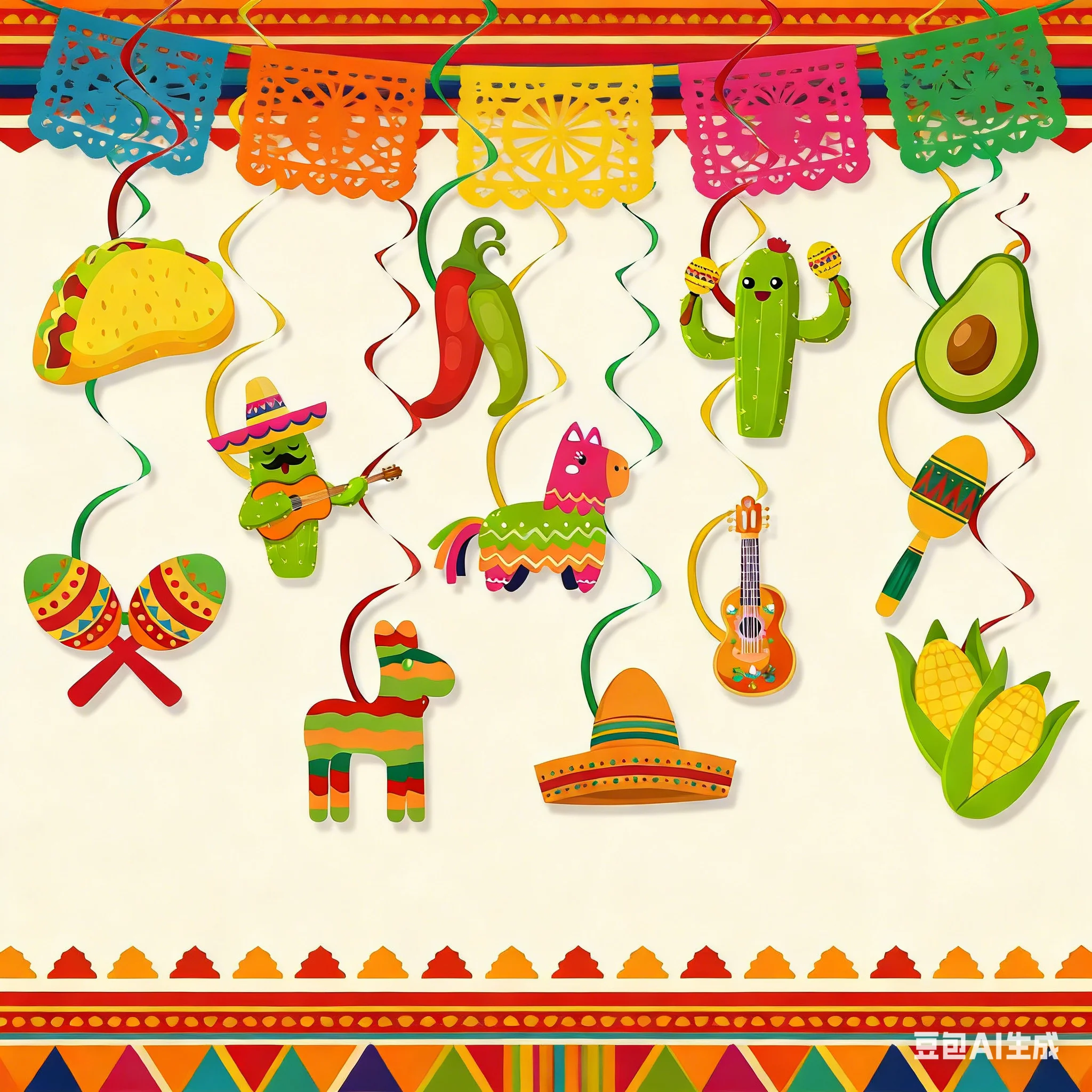 12Pcs Mexican Fiest…