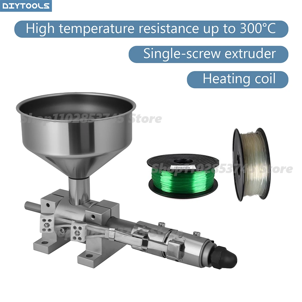 آلة بثق أحادية اللولب ببرميل مسخن آلة بلاستيكية صغيرة آلة بثق لولبية مدمجة مسحوق مركب خيوط طباعة ثلاثية الأبعاد معدات صهر البلاستيك نموذج مكتبي نماذج أولية معملية معالجة المواد المعاد تدويرها
