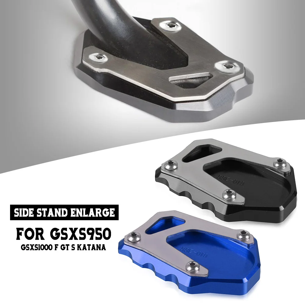 

For Suzuki GSX-S950 GSX-S1000 F GT GSXS1000S Katana 2015-2024 2025 Kickstand Side Stand Extension Pad Foot Plate GSXS 1000 S 950