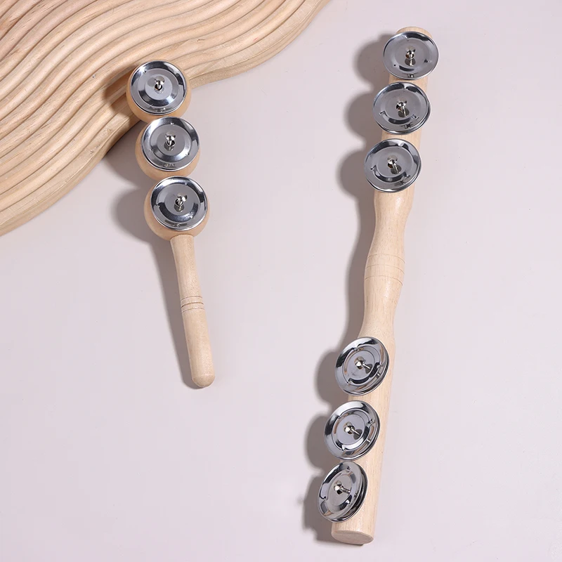 

//1PC new Orff Wooden Hand 3/6 Bell Portable Percussion Instrument For Music Enthusiast Baby Wooden Rattle Kids Educational Toys