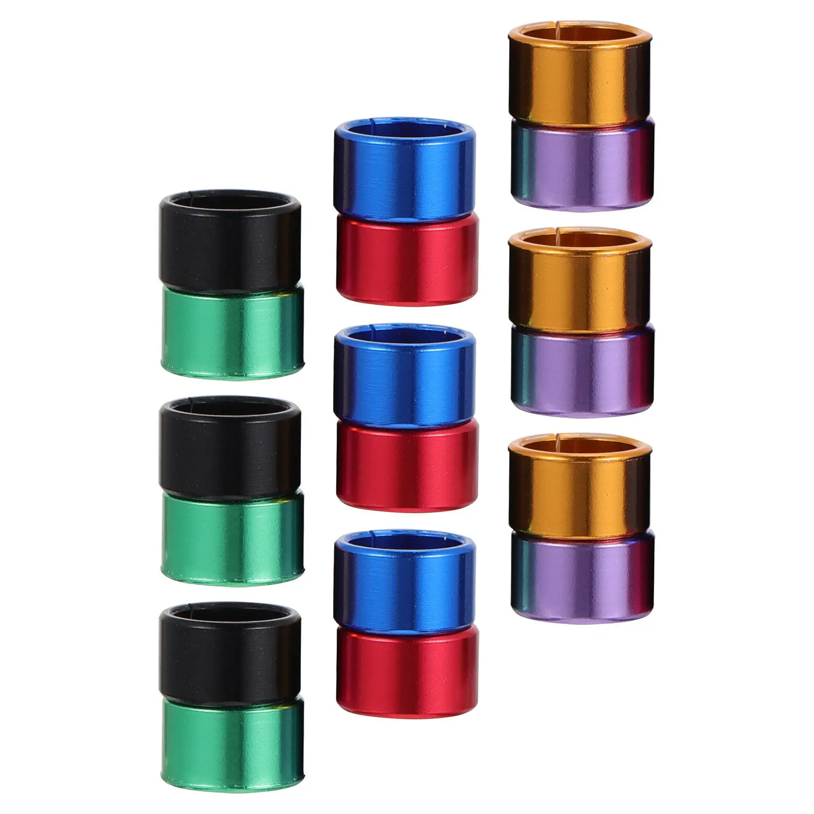 18Pcs High-Visibility Color-Coded Aluminum Pigeon Leg Rings Open Split Design for Racing Pigeon Identification Flock Management