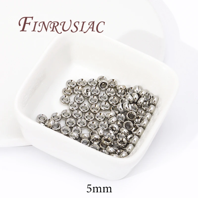 Spacer Beads for Bracelets, 18K Gold Plated Separators