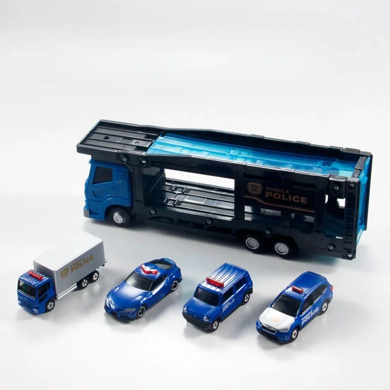 TAKARA TOMY Tomica Politieauto Transportvoertuig Vrachtwagenset Legering Speelgoed Motorvoertuig Diecast Metaal Model Cadeau voor kinderen Jongen