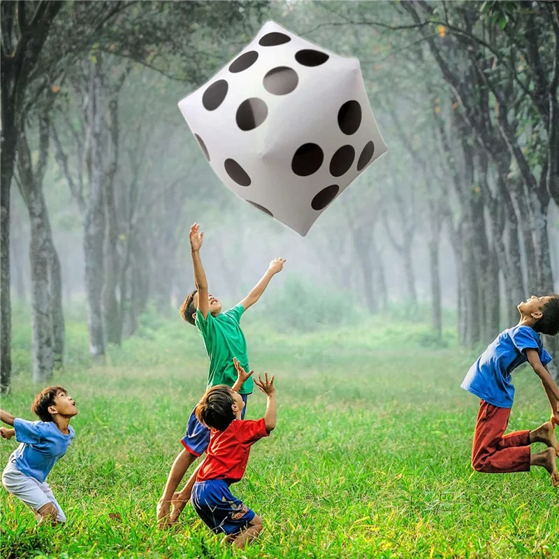 A04F-6 حزمة جامبو نفخ النرد 12 بوصة العملاق نفخ نرد جامبو كبير نفخ النرد لعبة بركة