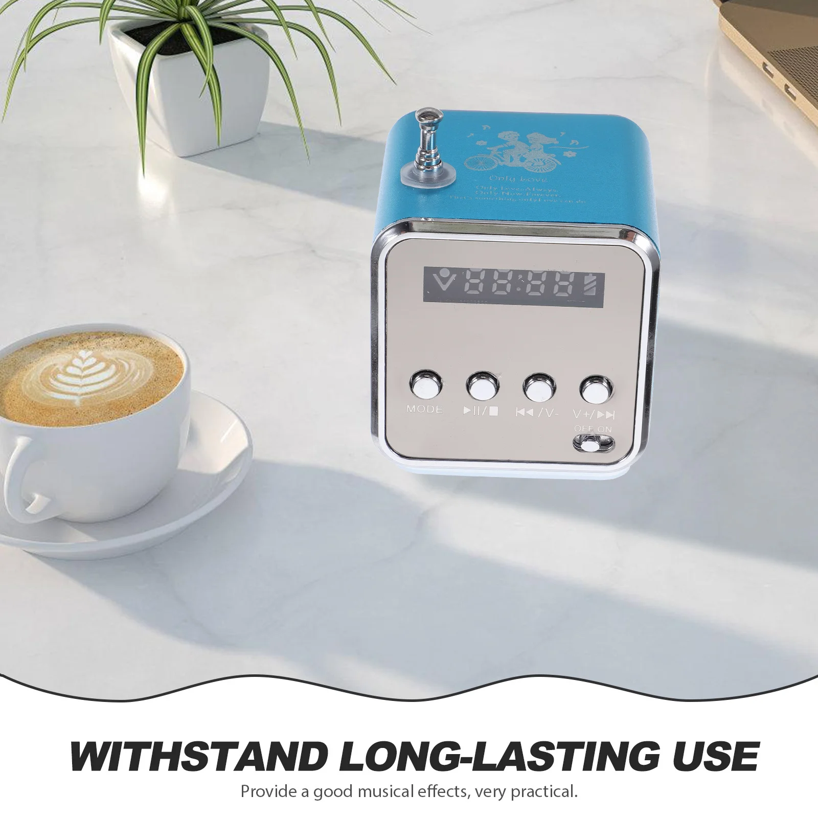 

Portable Mini Speaker Notebook MP3 Player Compact Lightweight Durable Retro Desktop Bass Sound Wireless Soundbox