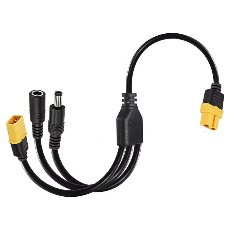 to Dual DC5521 Connector Convert Cable,Male Female Extension Adapter Cord Charging Conversion Plug