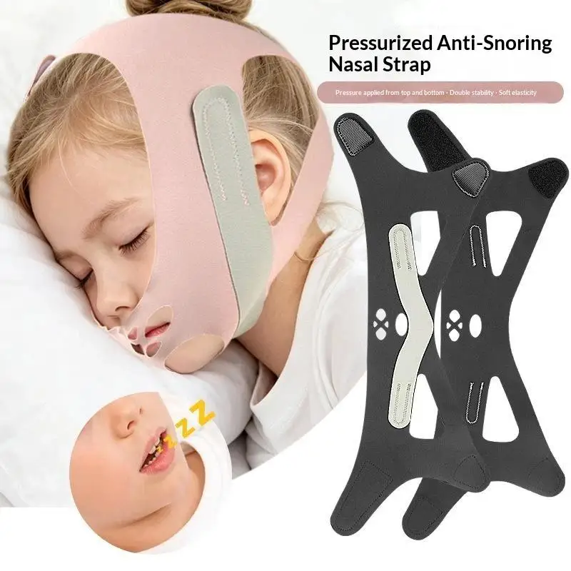 Anti Snoring Chin Strap Mouthpiece Breathable Comfortable Sleep Care Belt For Men Women Daily Nighttime Snore Relief Tool
