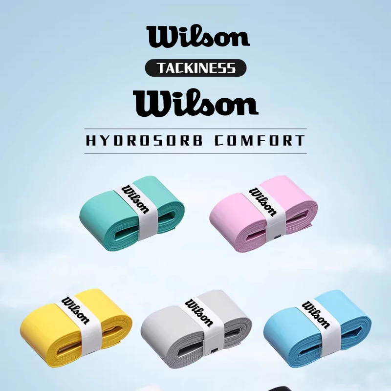 

15 шт. Оригинальные противоскользящие обмотки WILSON для теннисных ракеток, аксессуары для падела, амортизирующие обмотки для тенниса, бадминтона, сквоша, тренировочные обмотки от пота