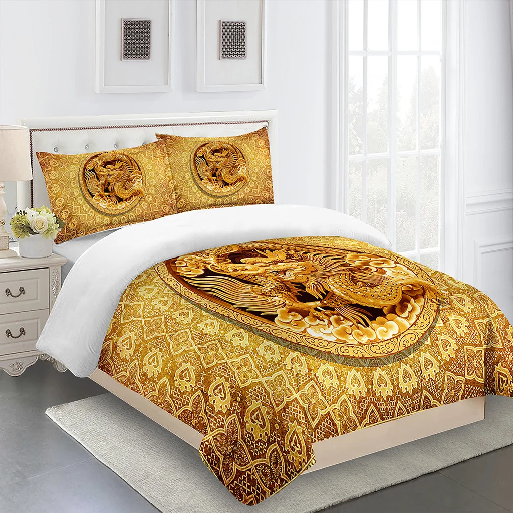 Imagem -02 - Conjunto de Linho de Cama de Luxo Capa de Edredão Preto e Dourado Geométrico Rainha e Rei Tamanho Completo Lugares 200x200 240x220 160x200 Pcs