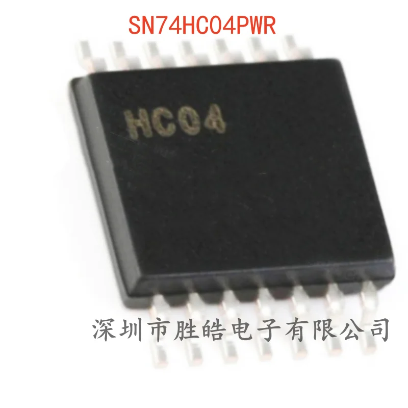 

(10PCS) NEW SN74HC04PWR SN74HC04 Six-Way Inverter Logic Chip TSSOP-14 SN74HC04PWR Integrated Circuit