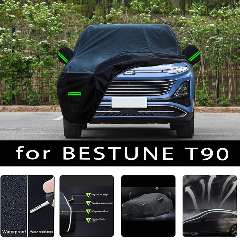 

For BESTUNE T90 Car Covers Outdoor Waterproof Sun Rain Snow Protection UV Auto Cover 190T Car Protective Full Covers