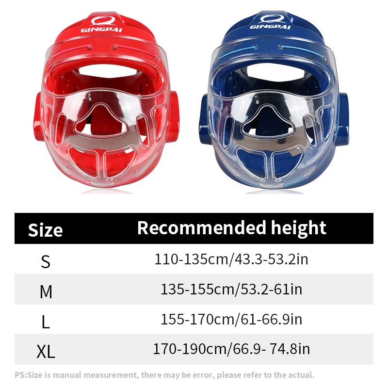 Full Face Kopfschutz Karate Helm Taekwondo Kopfbedeckung MMA Kickboxen Kopfschutz Professionelle Trainingshelme – Detail 1