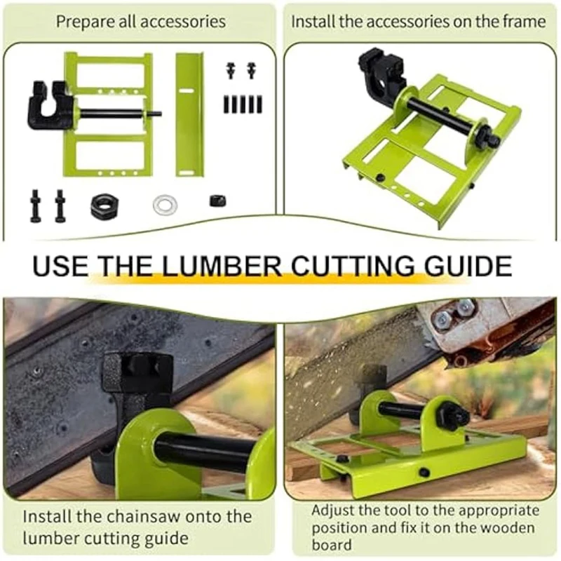 BEAU-Vertical Portable Chainsaw Wood Cutting Tool,Lumber Cutting Guide For Cutting Wooden Boards And Wood Sawmill Factories