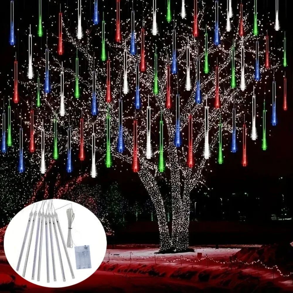 30 سنتيمتر LED النيزك دش المطر سلسلة أضواء AA بطارية LED أضواء الشارع عيد الميلاد الديكور للمنزل في الهواء الطلق حفل زفاف ديكور #2