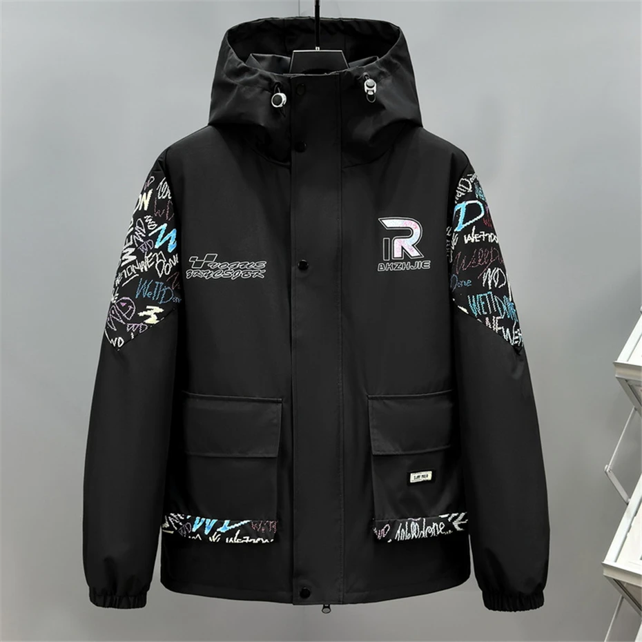 الشتاء سترة سميكة الرجال مقاوم للماء سترة واقية معاطف انفصال بطانة 12XL حجم كبير البضائع الستر عادية المشي لمسافات طويلة معطف مخيم الذكور #2