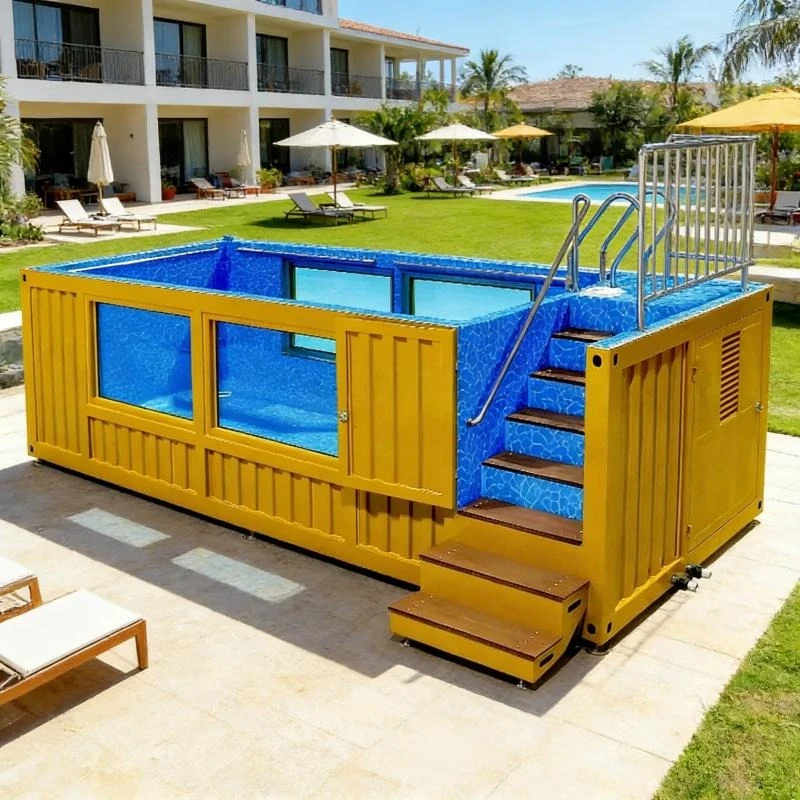 Custom Container Swimming Pools, Prefabricated 20-foot/40-foot Pools, Suitable for Backyard Above-ground/underground Pools.