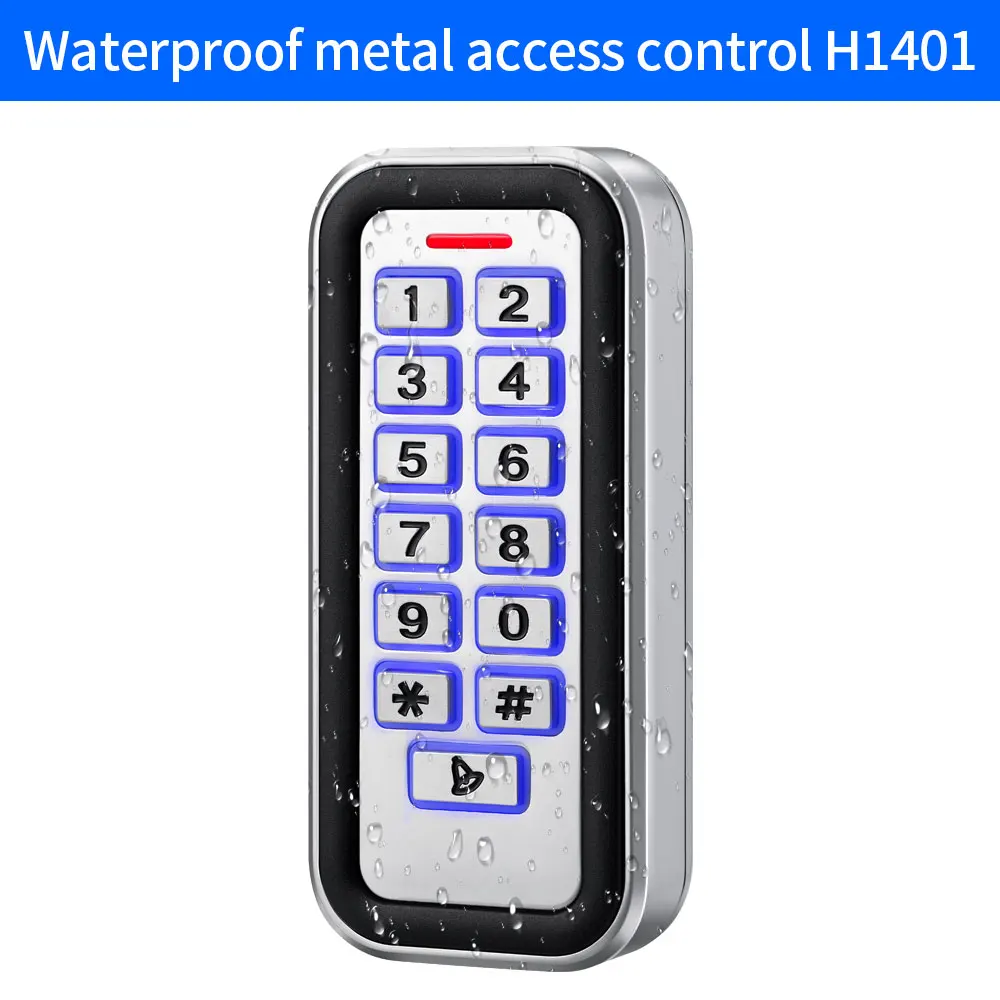 12V Standalone Metall Zugangs kontrolle Tastatur im Freien wasserdicht ip68 Zink 125 Benutzer Mini ID kHz RFID Wiegand Reader Tor öffner