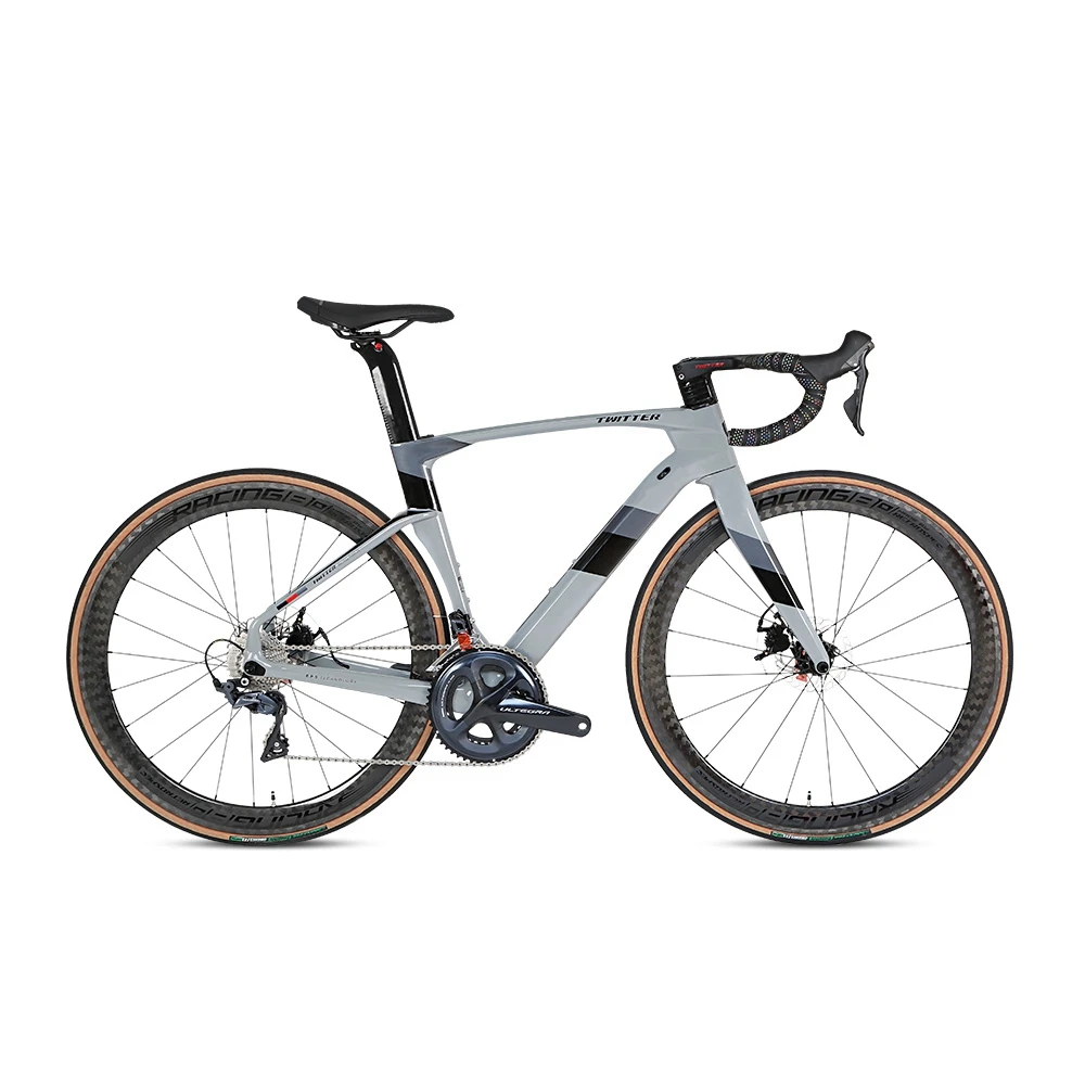 2021 TWITTER CYCLONEpro 700c 54cm Full Carbon Fiber Disc Road Bike R7000