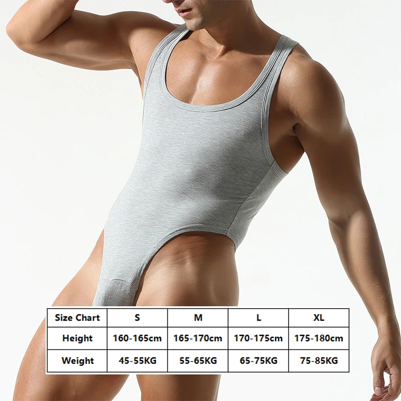 Men's Body Shaping Bodysuit High Elastic Fitness Beauty Gymnastics Sleeveless Tank Top Sports Fashion Tight Fit Bottoming Vest