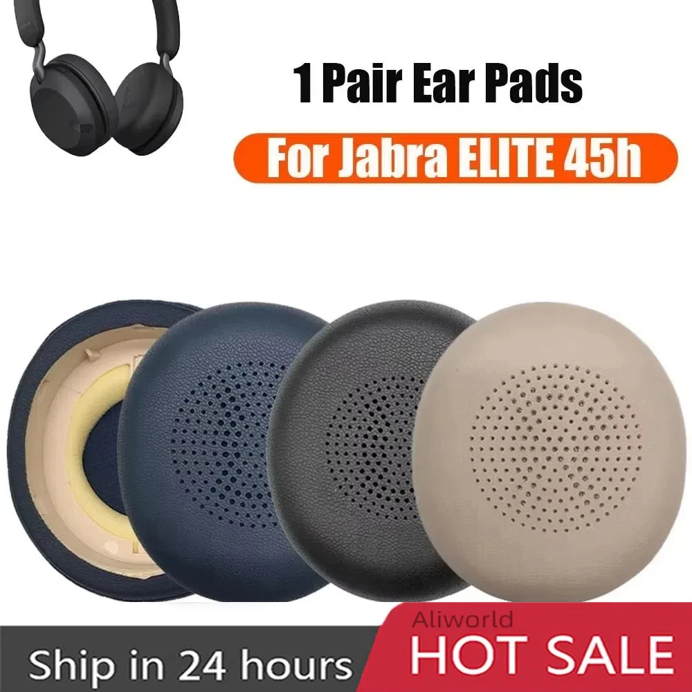 Jabra Elite 45H EvolLi2 65-Oreillettes en mousse de remplacement, housse de coussin d'oreiller pour casque de sauna
