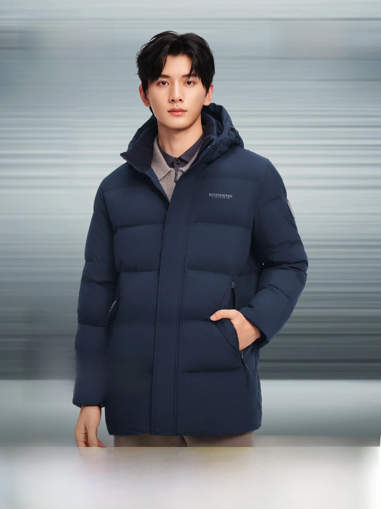 

Новая мужская пуховая куртка Bosideng: утепленная, 90% утиный пух, со съемным капюшоном, ветрозащитная, из полиэфирного волокна, современный стиль, верхняя одежда.