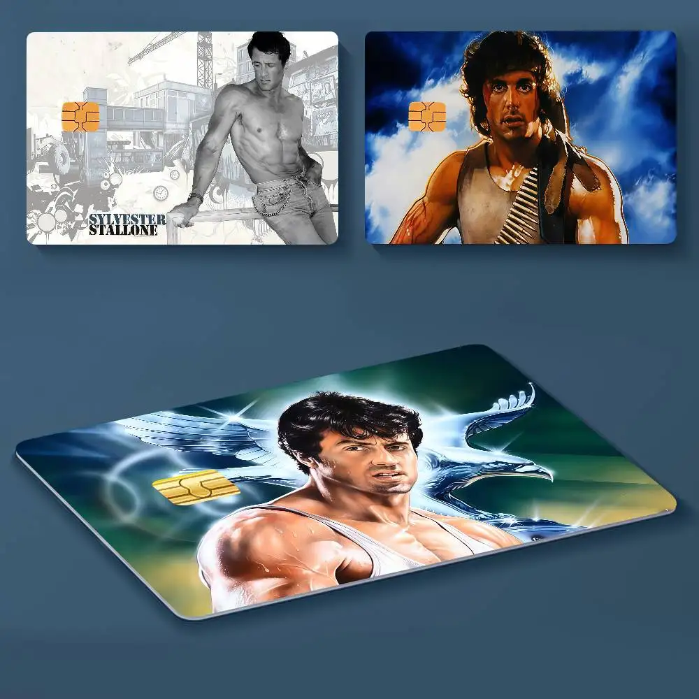 S-Sylvester S-Stallone Actor Bank Debit Decorative Protection Bus Subway Credit Card Stickers