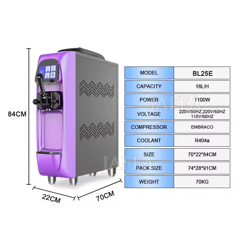 Including Tariffs Mini Single Flavor Ice Cream Machine Table Model for Cold Drink Shops Bars Soft Ice Cream Machine