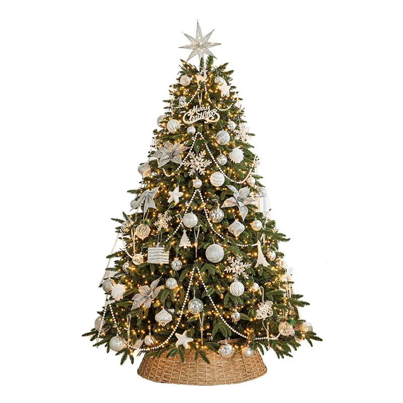

New luxury PE mixed leaves, encrypted Christmas tree set, household decorations atmosphere decoration, large ornaments