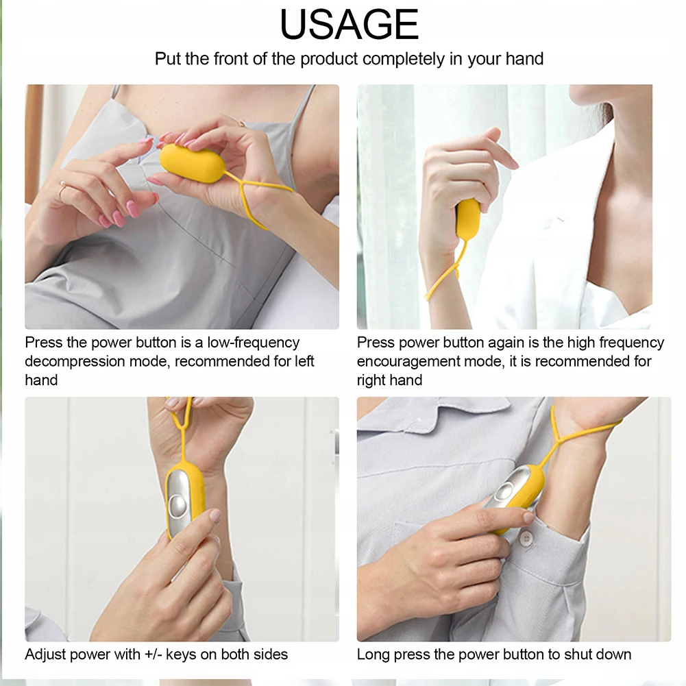 Sleep Aid Machine Improve Deep Sleep Handheld Micro-Current Instrument USB Charging Handheld Relaxation Device for Home