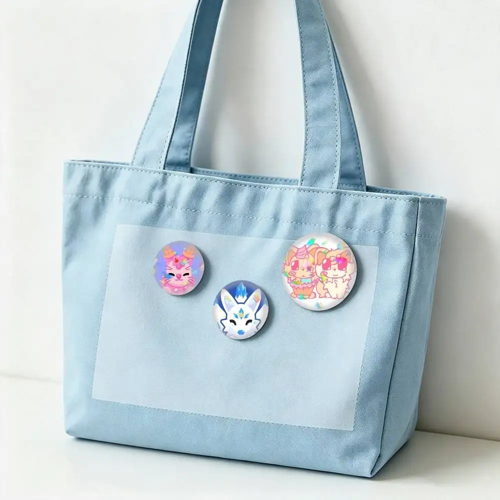 Adopts Me Game Pet E-Egg 25 32 44 58 75mm Badges Personalized Round Brooches Pins Accessory Gift
