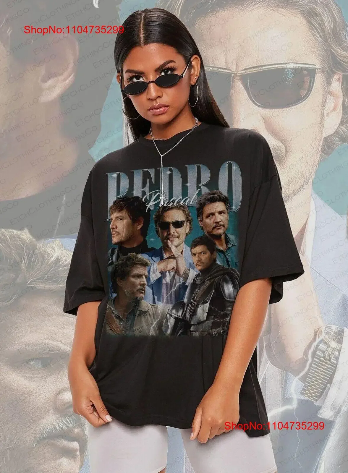 PEDRO PASCAL T Shirt Actor vintage Washed Soft Versatile Comfortable Breathable Stylish streetwear Casual Unisex graphic homme