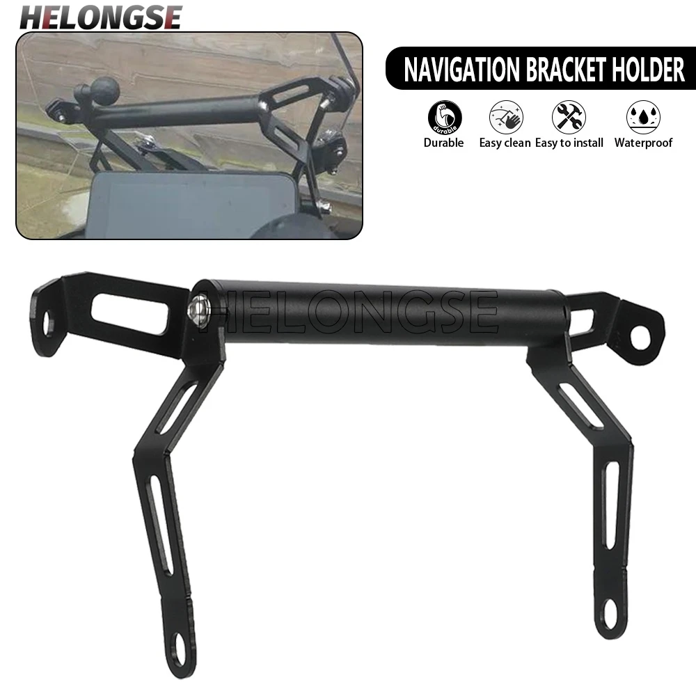 HELONGSE Phone Stand Holder GPS Navigation Bracket For QJMOTOR SRT 900 800 SX 750 SRT900 SRT800 600 SRT 800SX 800X 900X 900SX