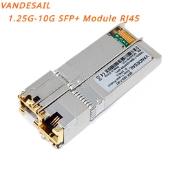 VANDESAIL-porto do Ethernet do gigabit, módulo de SFP +, interruptor, conector Gbic, cobre de SFP, adaptador, 10G