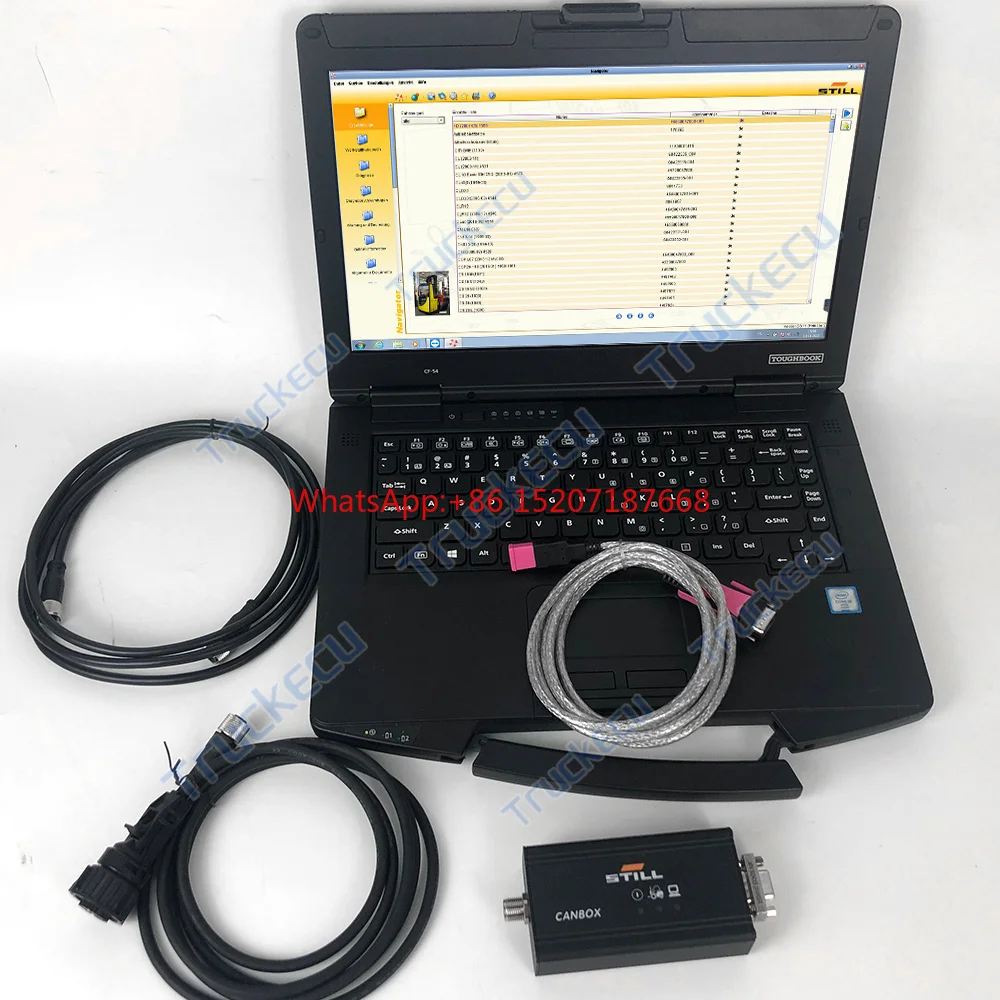 CF54 Laptop+for Still Forklift truck Diagnostic Scanner Canbox USB Adapter Interface 50983605400 Trucks still Diagnosis tool