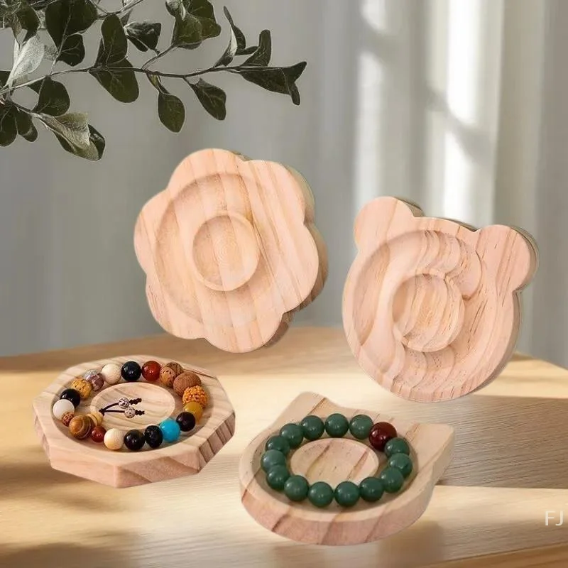 

[YU] Простой лоток для хранения ювелирных изделий из цельного дерева, многоцелевой деревянный лоток для ожерелья, браслета, высококачественный инструмент для демонстрации ювелирных изделий