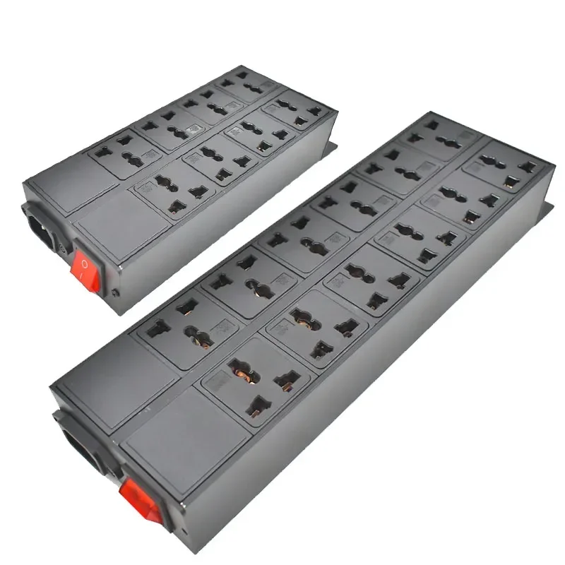 C14 port PDU power strip 2-24 Unit 10A Universal output socket Network Cabinet Rack Switch wireless Electrical Socket