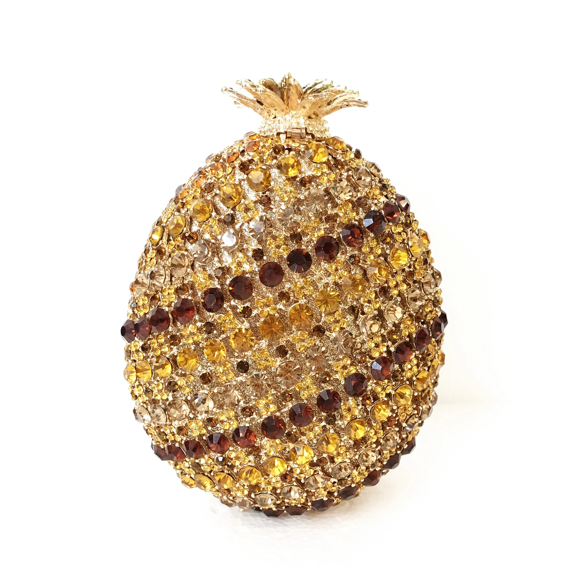 

pineapple diamond dinner bag party banquet hollow diamond clutch women's bag