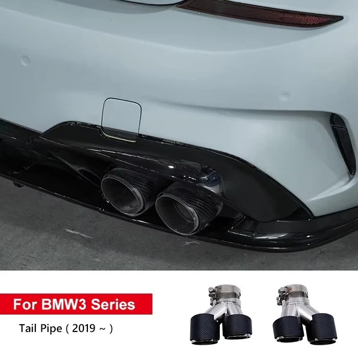 YOFER G20G28 Stainless Steel Carbon Fiber Exhaust Tailpipe Throat Section Accessories for 3