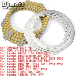 TDR 80 Clutch Friction Plates For Yamaha TDR80 3GA TZM50R YZ80C YZ80D YZ80E YZ80G RD80LC RD75LC 598-16321-01 1V1-16324-00