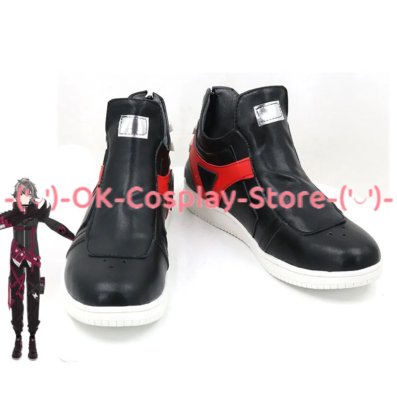 

Game Honkai Impact 3 Owl Cosplay Shoes Black PU Leather Shoes Halloween Carnival Boots Chen Tianwu Cosplay Props Custom Made