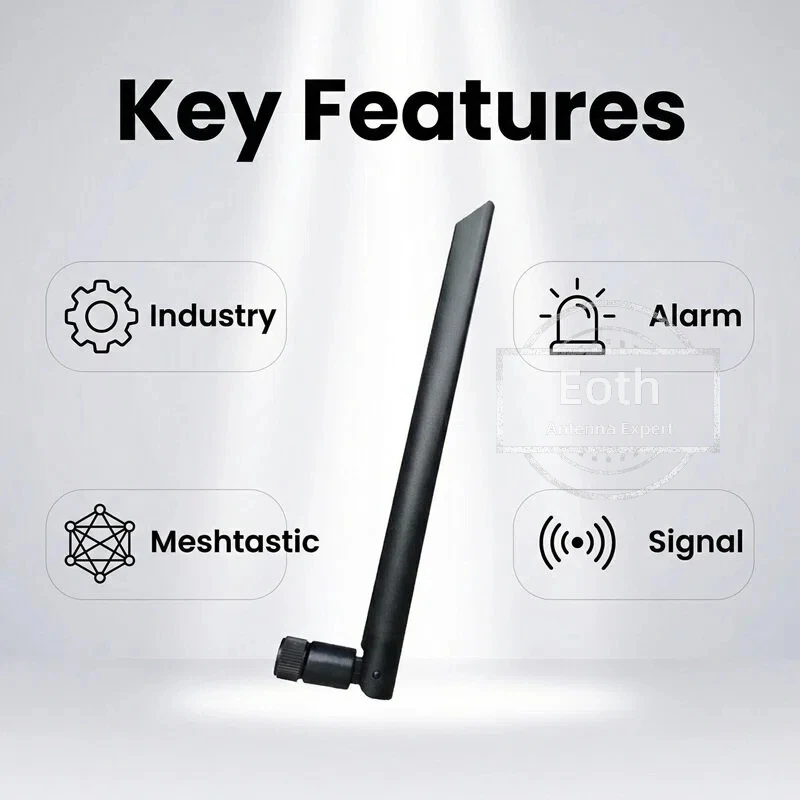 EOTH 2/5 szt./partia 433MHz Antena Folderowa Wzmocnienie 5dBi SMA Męski Złącze LoRa Antena Mesh LoRaWAN Transceiver Sygnału Zdalna Antena Nożowa — zdjęcie produktu 2